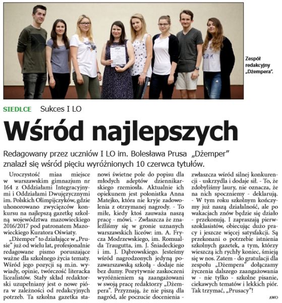 Artykuł z Echa Katolickiego nr 24 2017r.